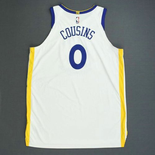 Golden State Warriors Cousins 0 16-19 White Association Edition Jersey Player version